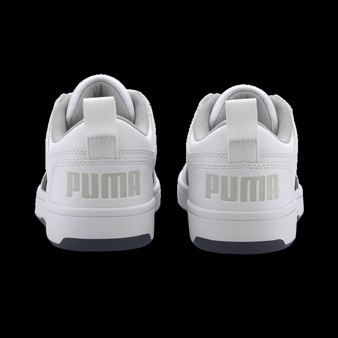Puma På Tilbud Rebound Layup Lo Ungdoms Joggesko Hvit-peacoat-grå Fiolett