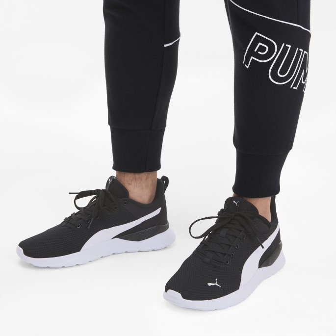 Puma På Tilbud Svart-hvit Anzarun Lite Joggesko
