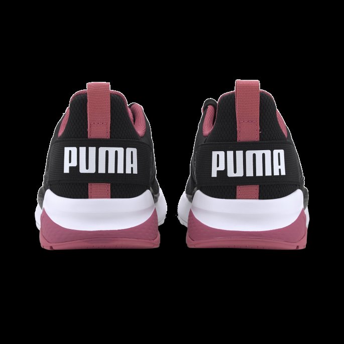 Puma På Tilbud Svart-glødende Rosa-hvite Anzarun Joggesko