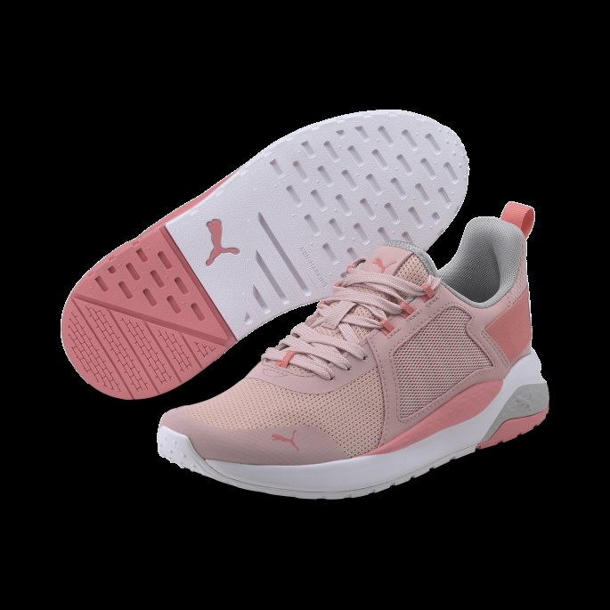 Ferskenskinn-laks Rose-fiolett Puma På Tilbud Anzarun Joggesko