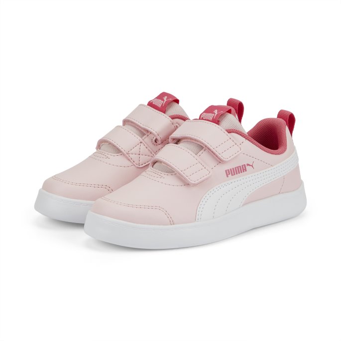 Puma På Tilbud Mandelblomst-hvit Courtflex V2 Barnesko