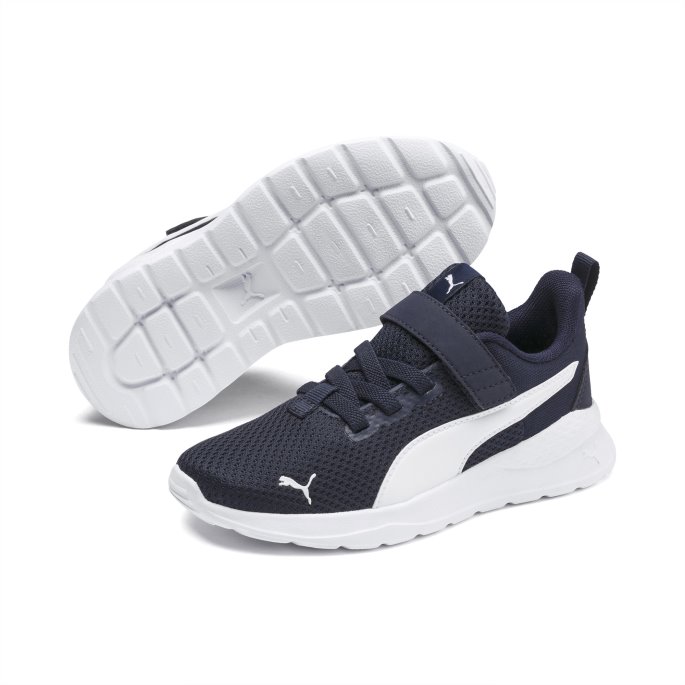 Anzarun Lite Barnesko Puma På Tilbud Peacoat-hvit