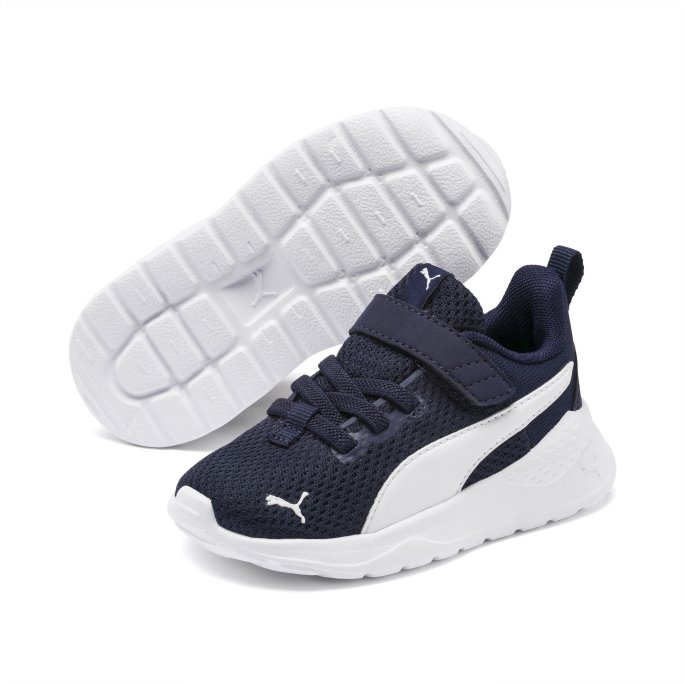 Puma På Tilbud Peacoat-white Anzarun Lite Babysko