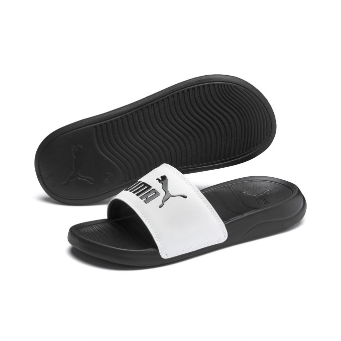 Puma På Tilbud Popcat 20 Ungdomssandaler Hvit-svart