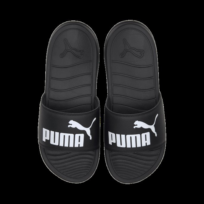 Sort-svart-hvit Puma På Tilbud Popcat 20 Sandaler