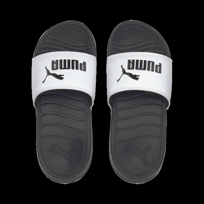 Puma På Tilbud Hvit-svart Popcat 20 Barnesandaler