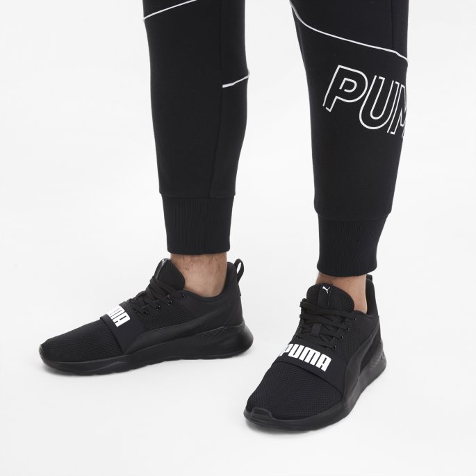 Puma På Tilbud Anzarun Lite Dristige Joggesko Svart-hvite
