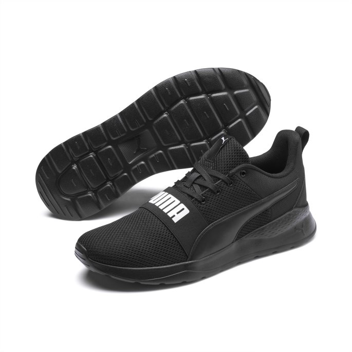 Puma På Tilbud Anzarun Lite Dristige Joggesko Svart-hvite