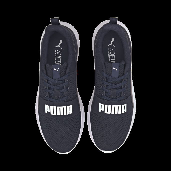 Peacoat-hvit Puma På Salg Anzarun Lite Dristige Sko