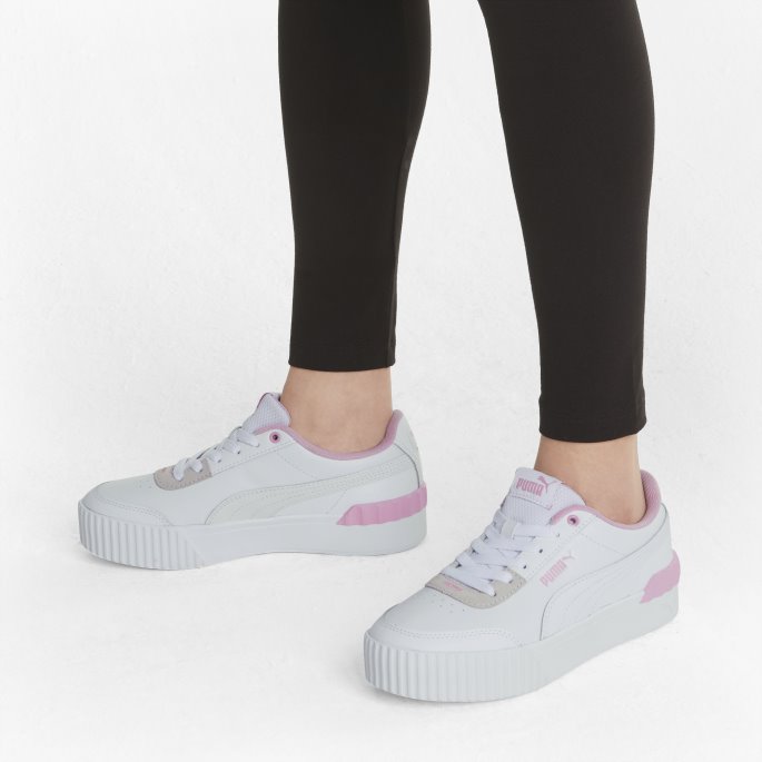 Hvit-rosa Dame Puma På Tilbud Carina Lift Damesko
