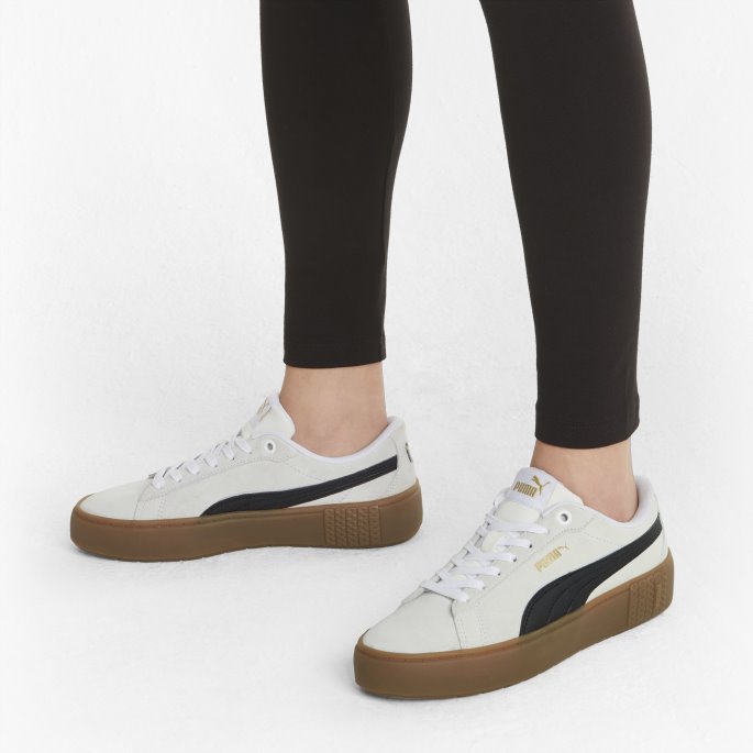 Hvit-svart-gum Smash Platform V2 Sd Damesko Puma På Salg