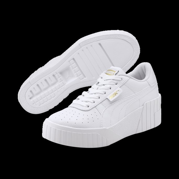 Cali Wedge Dame Joggesko Puma På Tilbud Hvit-hvit