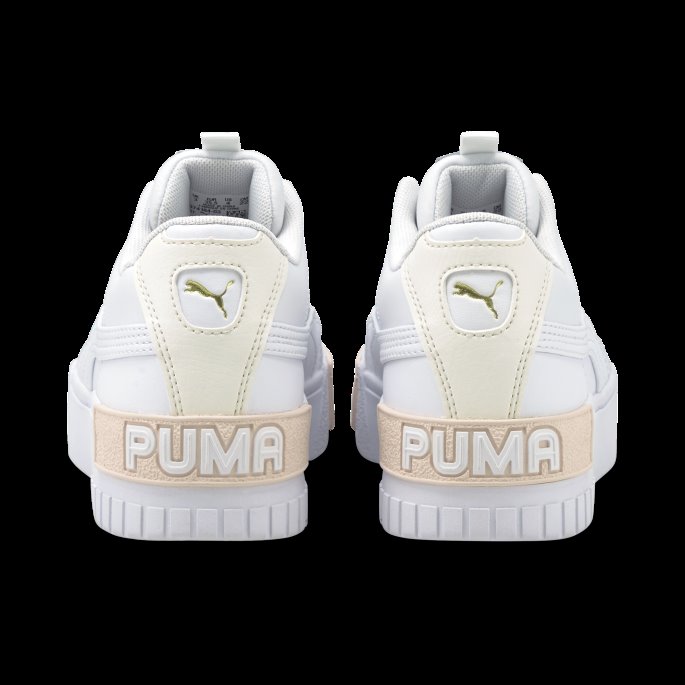 Puma På Tilbud Hvit-hvisker Hvit Cali Sport Joggesko Store Barn
