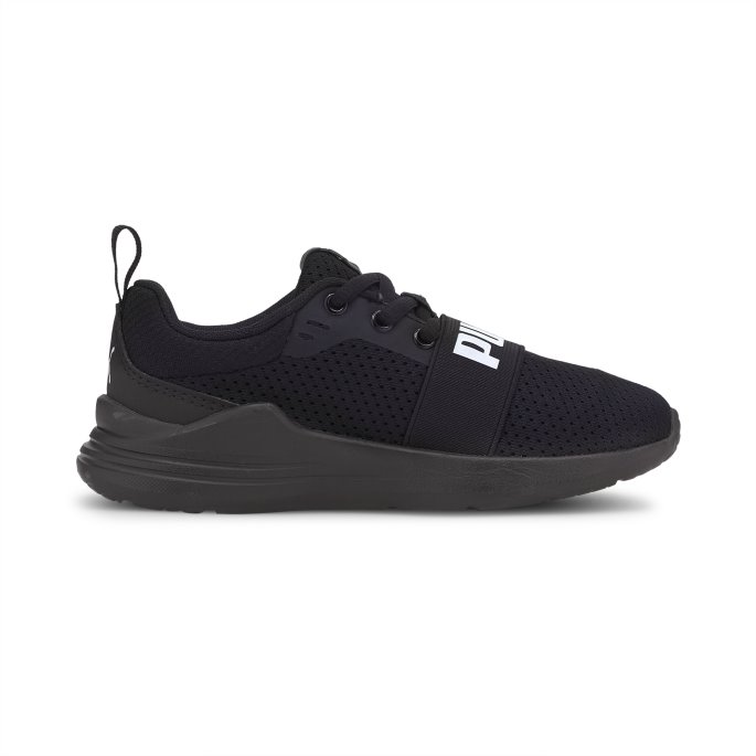 Wired Run Barnesko Puma På Tilbud Svart-hvit