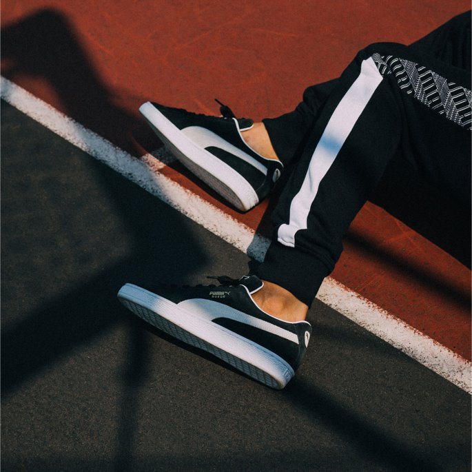 Semsket Klassiske Xxi Sneakers Svart-hvit Puma På Salg