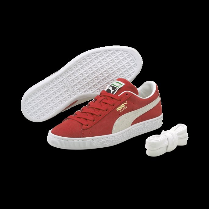 Puma På Tilbud Semsket Klassiske Xxi Sneakers Høyrisiko Rød-hvit