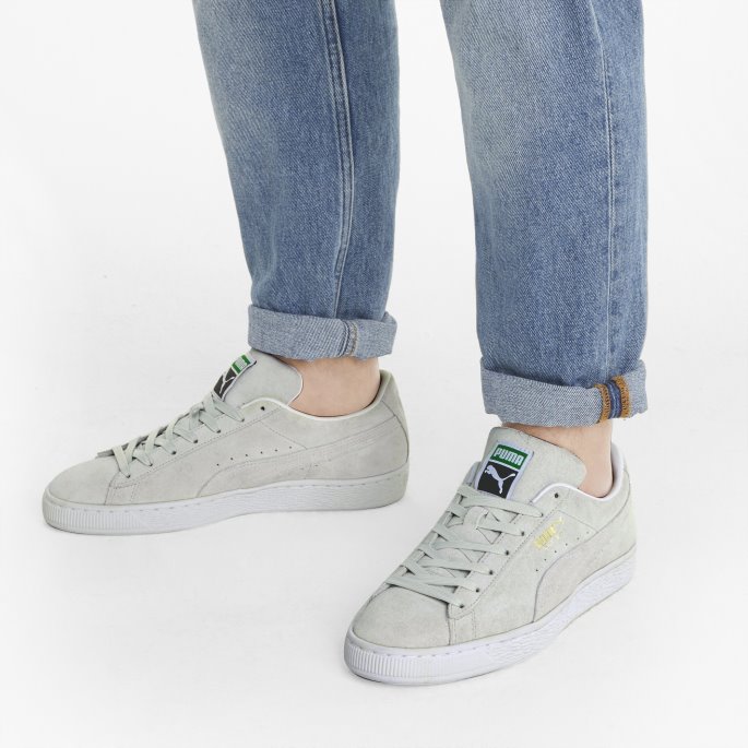 Grå Fiolett-hvit Semsket Klassiske Xxi Joggesko Puma På Tilbud