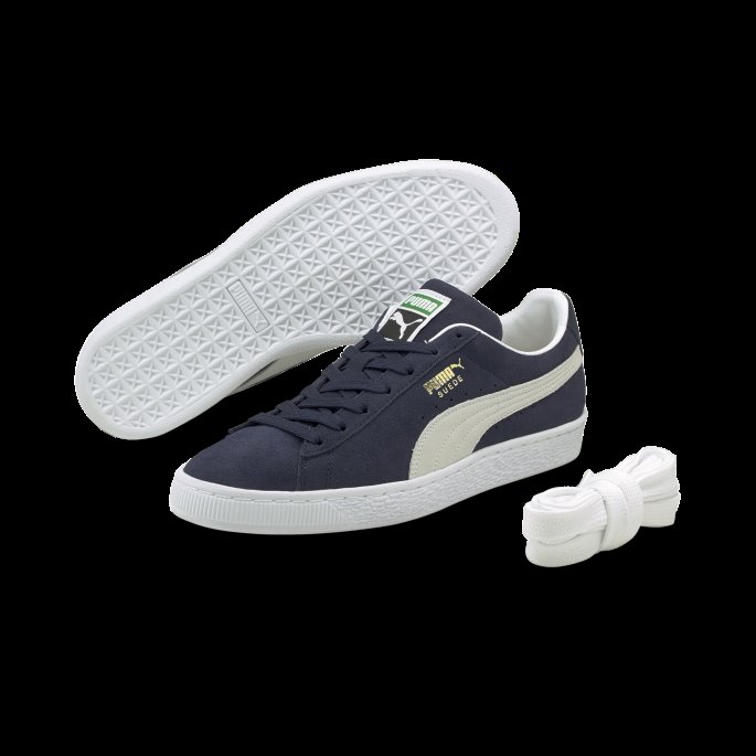 Semsket Skinn Klassiske Xxi Menns Joggesko Puma På Tilbud Peacoat-hvit