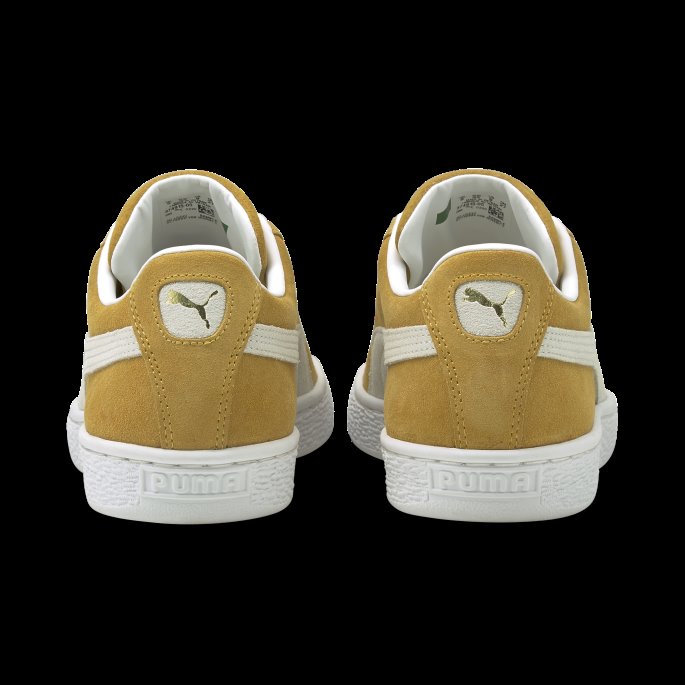 Honning Sennep-hvit Puma På Tilbud Semsket Skinn Klassiske Xxi Sneakers