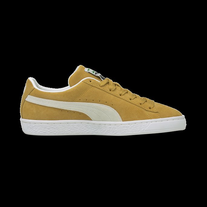 Honning Sennep-hvit Puma På Tilbud Semsket Skinn Klassiske Xxi Sneakers