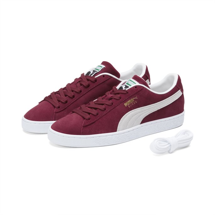 Semsket Skinn Klassiske Xxi Menns Joggesko Puma På Tilbud Cabernet-hvit