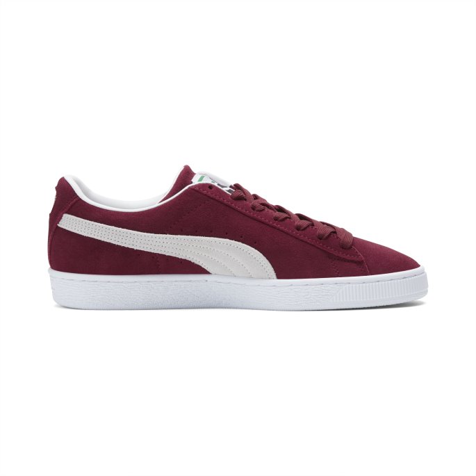 Semsket Skinn Klassiske Xxi Menns Joggesko Puma På Tilbud Cabernet-hvit