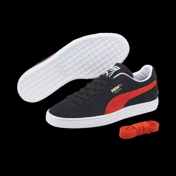 Puma På Tilbud Semsket Skinn Klassiske Xxi Sneakers Svart-cherry Tomat