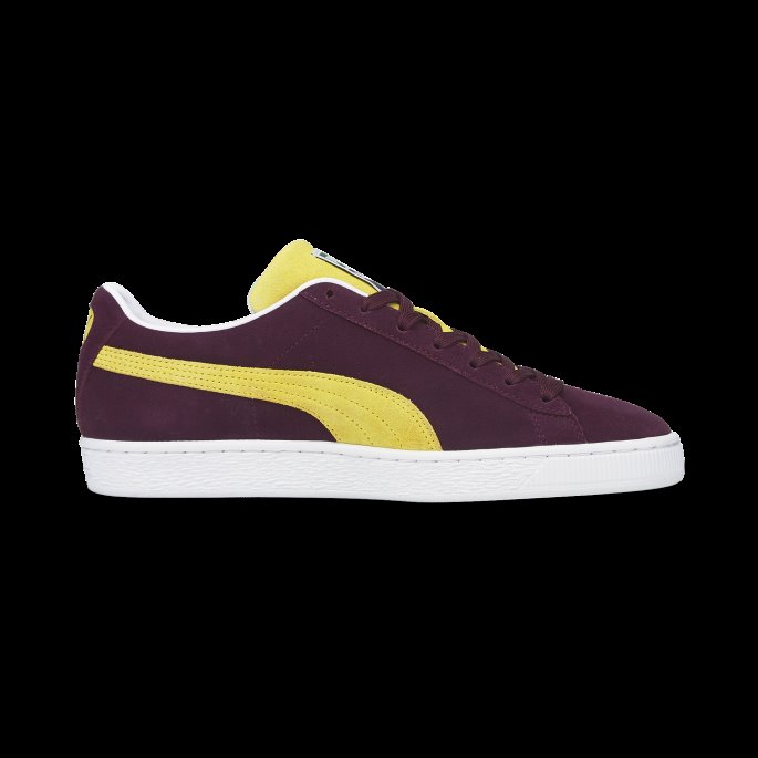 Puma På Tilbud Drue Vin-løvetann-hvit Semsket Skinn Klassiske Xxi Sneakers