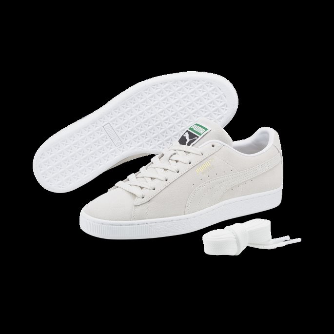 Puma På Tilbud Marshmallow-hvit Semsket Skinn Klassiske Xxi Menns Joggesko