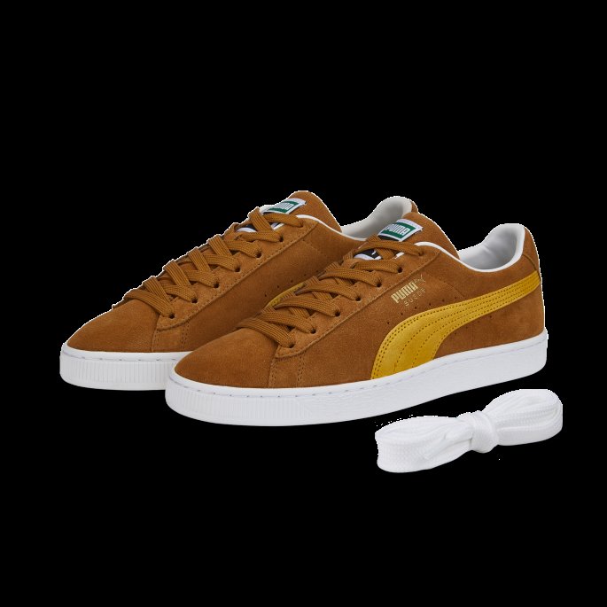 Semsket Klassiske Xxi Joggesko Puma På Tilbud Desert Tan-tangerine-white