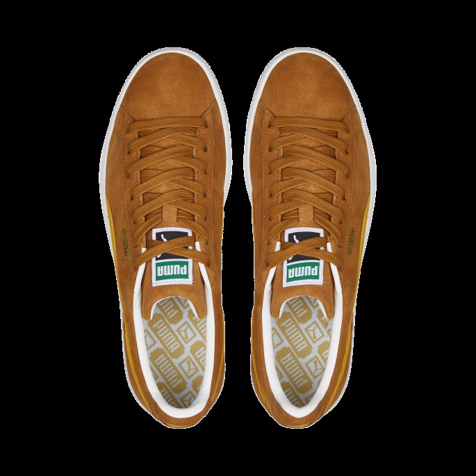 Semsket Klassiske Xxi Joggesko Puma På Tilbud Desert Tan-tangerine-white