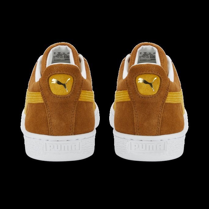 Semsket Skinn Klassiske Xxi Joggesko For Menn Puma På Tilbud Desert Tan-tangerine-white