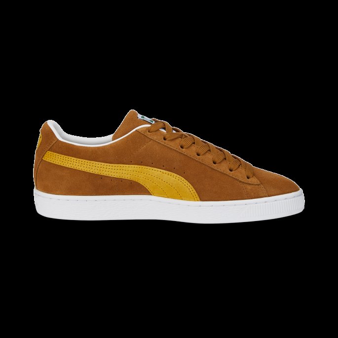 Semsket Skinn Klassiske Xxi Joggesko For Menn Puma På Tilbud Desert Tan-tangerine-white