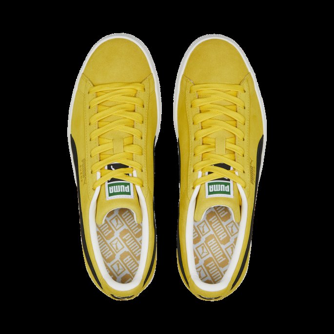 Sun Ray Gul-svart-hvit Puma På Tilbud Semsket Skinn Klassiske Xxi Sneakers