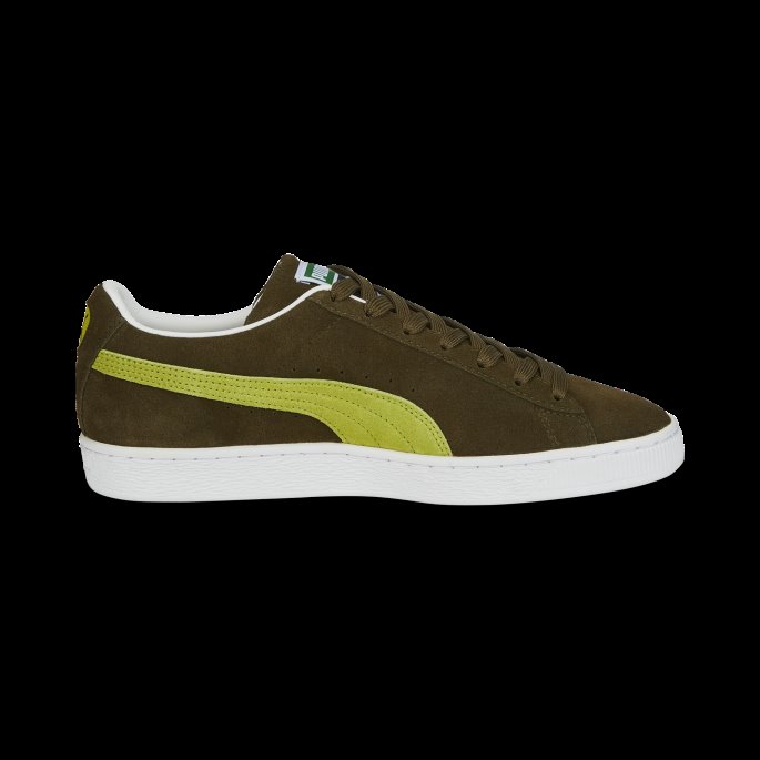 Puma På Salg Dyp Oliven-tert Eple-hvit Semsket Skinn Klassiske Xxi Menns Joggesko