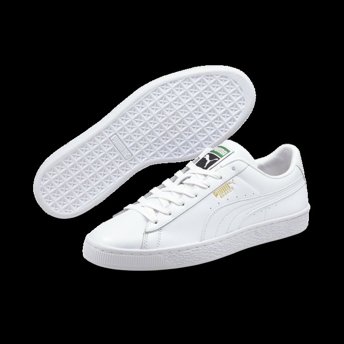 Puma På Tilbud Hvit-hvit Kurv Klassiske Xxi Sneakers