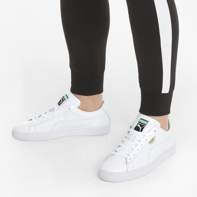Puma På Tilbud Hvit-hvit Kurv Klassiske Xxi Joggesko