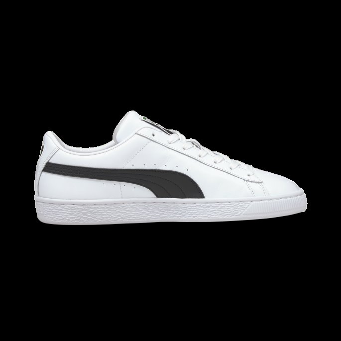 Hvit-svart Puma På Tilbud Kurv Klassiske Xxi Joggesko