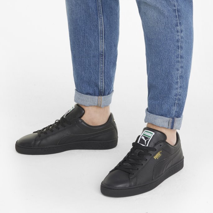Svart-svart Puma På Tilbud Kurv Klassiske Xxi Sneakers