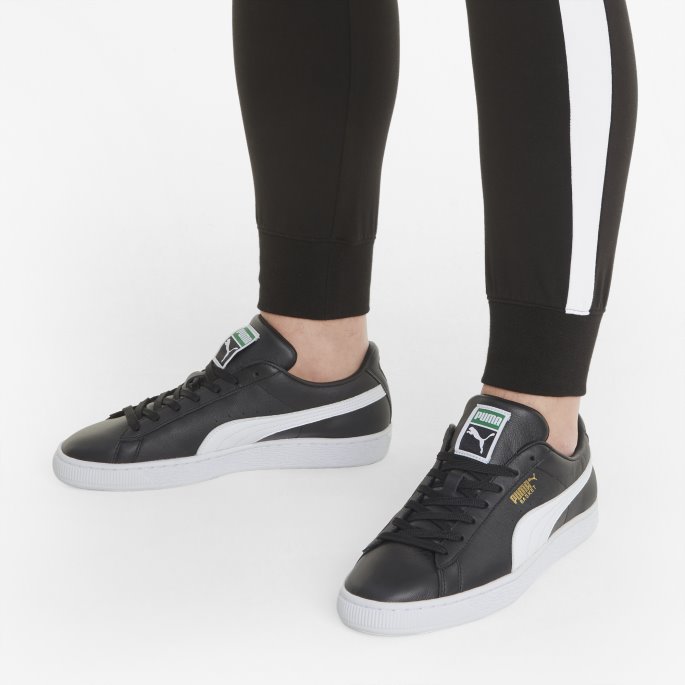 Puma På Tilbud Svart-hvit Kurv Klassiske Xxi Joggesko For Menn