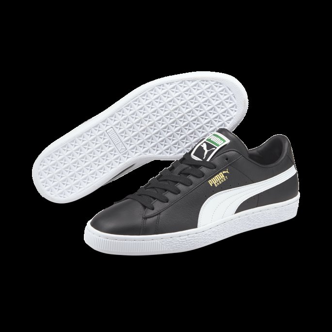Puma På Tilbud Svart-hvit Kurv Klassiske Xxi Joggesko For Menn
