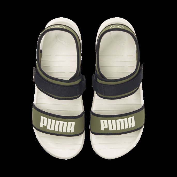 Softride Sandaler Puma På Tilbud Whisper Hvit-grønn Mose-svart
