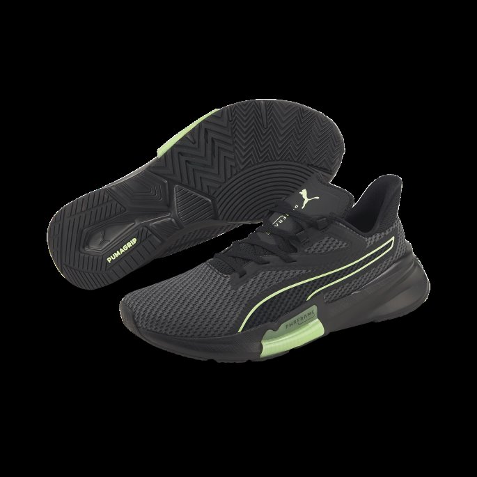 Puma På Tilbud Black-fizzy Lime Pwrframe Treningssko For Menn