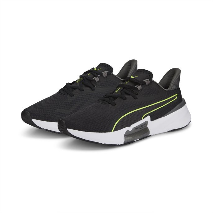Black-castlerock-lime Squeeze Puma På Tilbud Pwrframe Treningssko For Menn