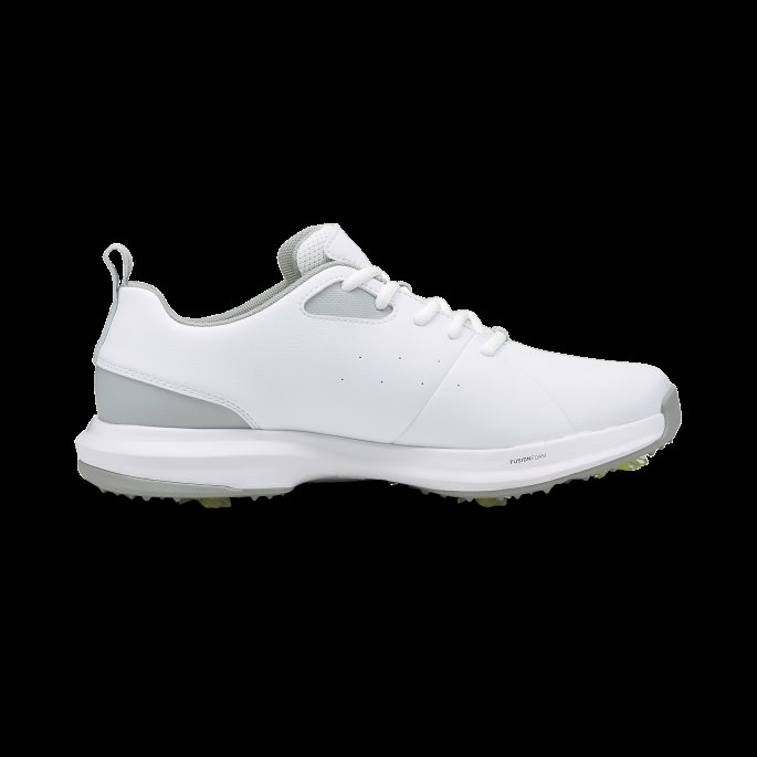 Hvit-sølv-high Rise Fusion Fx Tech Herre Golfsko Puma På Salg