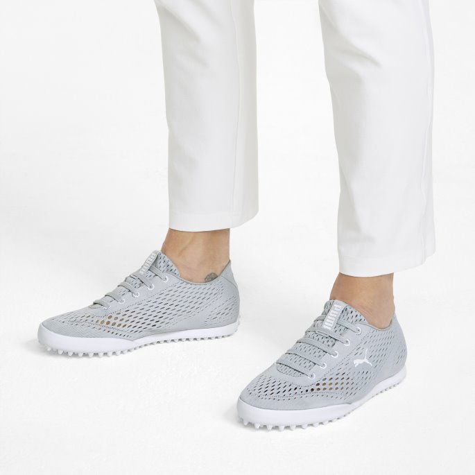 Monolite Fusion Slip-on Dame Golfsko Puma På Tilbud Høy Rise-hvit