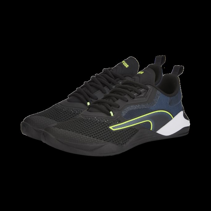 Black-night Sky-lime Squeeze Puma På Tilbud Fuse 2.0 Treningssko For Menn