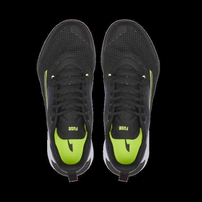 Black-night Sky-lime Squeeze Puma På Tilbud Fuse 2.0 Treningssko For Menn