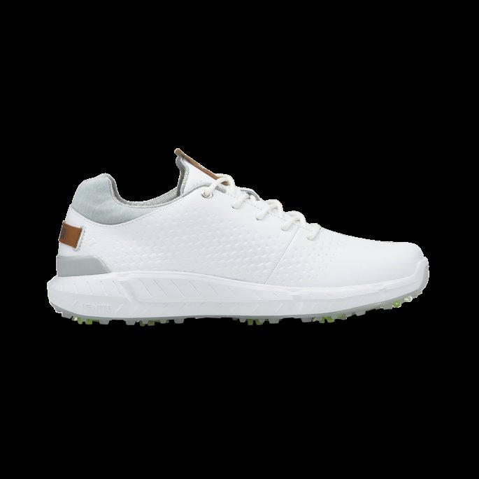 Ignite Articulate Leather Herre Golfsko Hvit-sølv Puma På Salg