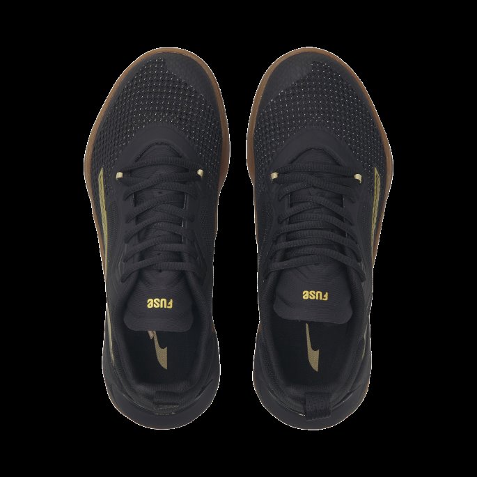 Puma På Tilbud Svart-metallisk Gull Fuse 2.0 Treningssko For Kvinner